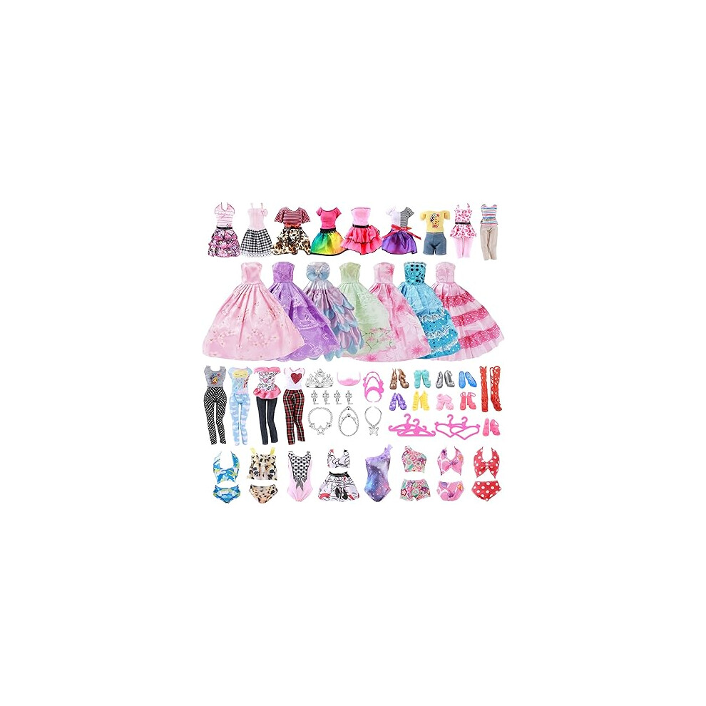 Doll Clothes, 35 PCS Clothes Doll Accessories (Random Style)