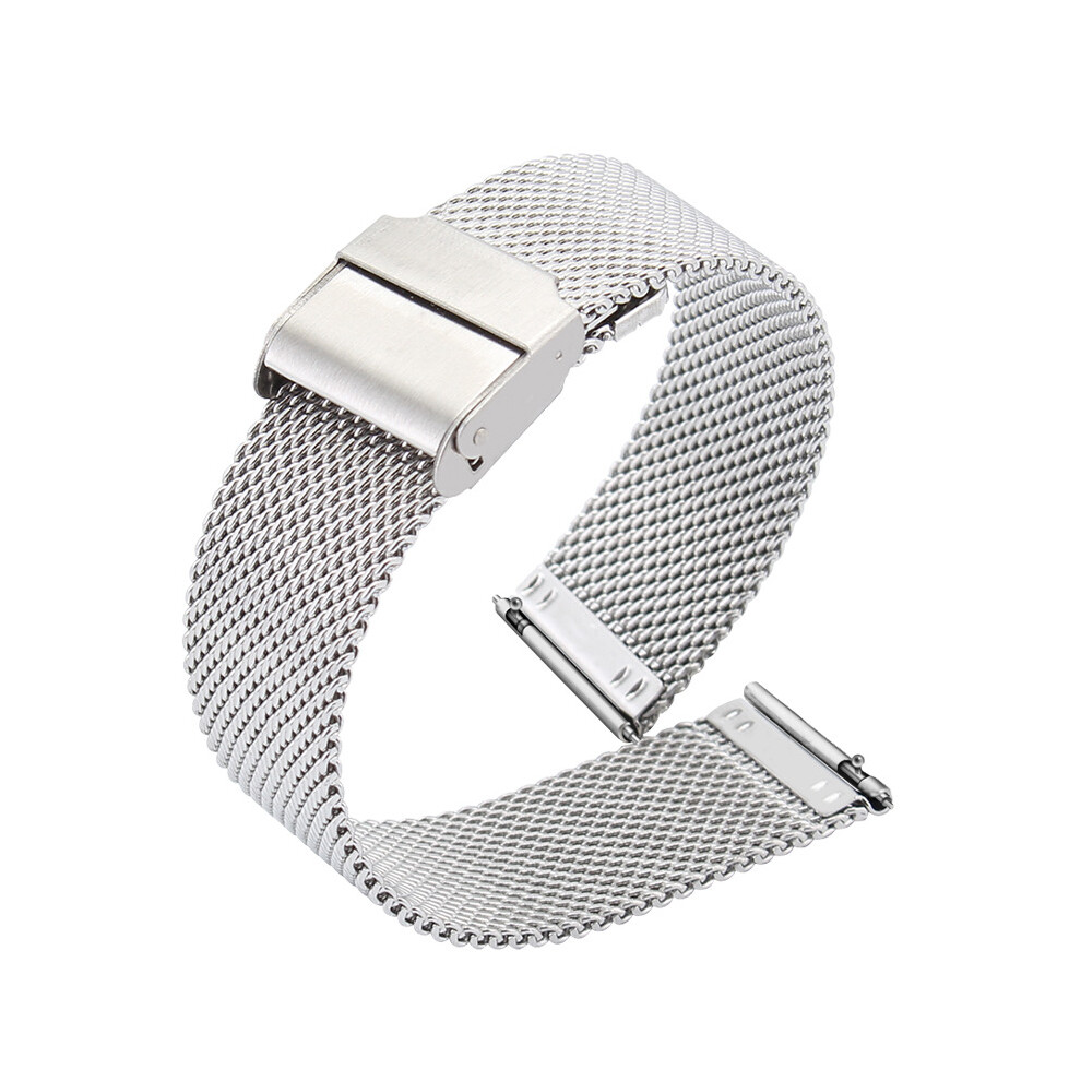 12mmApplicable DW stainless steel 06 wire mesh with strap Apple Samsung watch3 Milano Nice double folding buckle Huawei GT2-image-OPC-PH7ZCY8-NEW