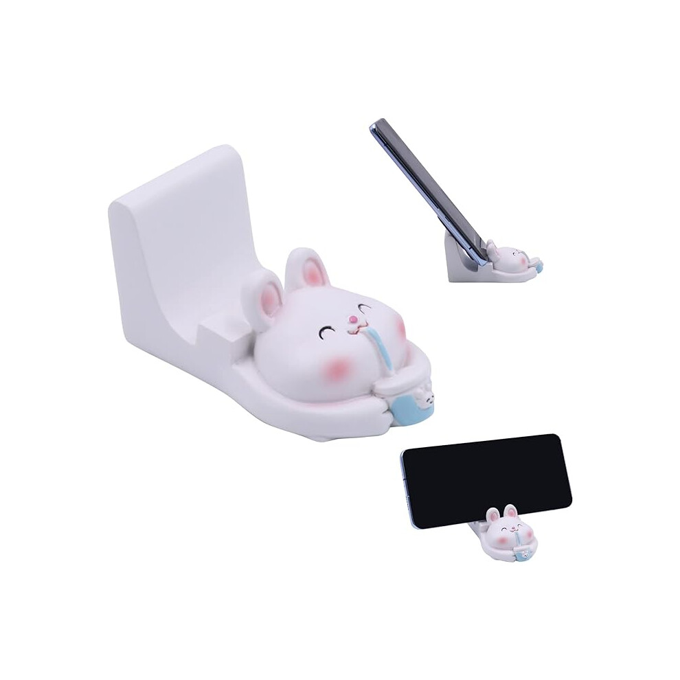Yellow Cute Rabbit Mobile Phone Stand (Yellow), Desktop Tablet Computer Stand Creative Animal Smartphone Stand Desktop Stand Home Decoration Gift