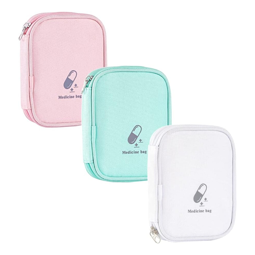 Empty First Aid Kit 3 Pieces First Aid Kit Medicine Kit Mini Portable First Aid Kits Mini First Aid Kit for Travel,First Aid Kit