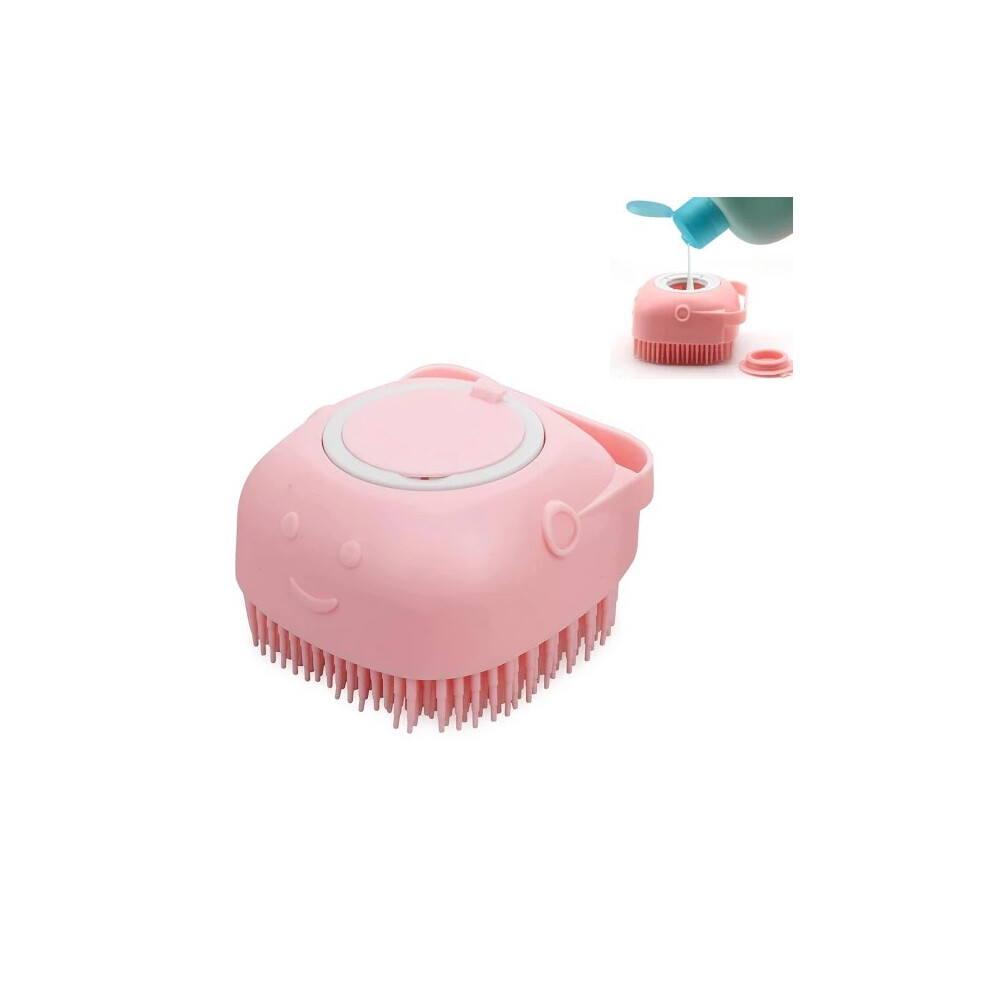 2 in 1 dog bath brush - with shampoo dispenser Pink-image-OPC-PH7ZGNF-NEW
