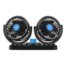 Car Fan, Auto Cooling Fan, with 2 Fan Speeds and 360 Degree Rotation, Adjustable Fans for Pet Dog, Traveling Fan 8 W, 15 W, 12 V