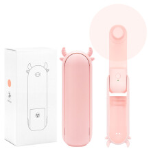 Portable Mini Fan, Rechargeable Pocket Fan, Battery Operated Fan [14-21 Hours Runtime] with Power Bank