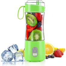 Portable Blender, Mini Blenders for Smoothies and Shakes, Personal Fruit Blender 13oz USB Rechargeable Juicer Cup, Six 3D Blades for Great Blending