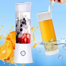 Portable Juice Blender, Milkshake, Fruit and Vegetable Juice, Mixer, 480ml, BPA Free, Mini USB Smoothie Blender（White）
