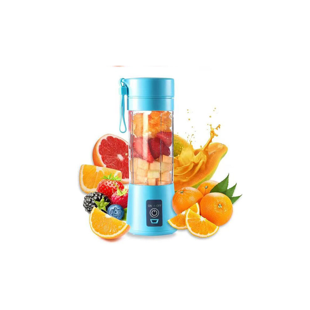 (Blue)Portable Smoothie Blender, Personal Blender with 6 3D Blades, USB Rechargeable Juicer, for Home, Office, Outdoor-image-OPC-PH7ZMZ5-NEW