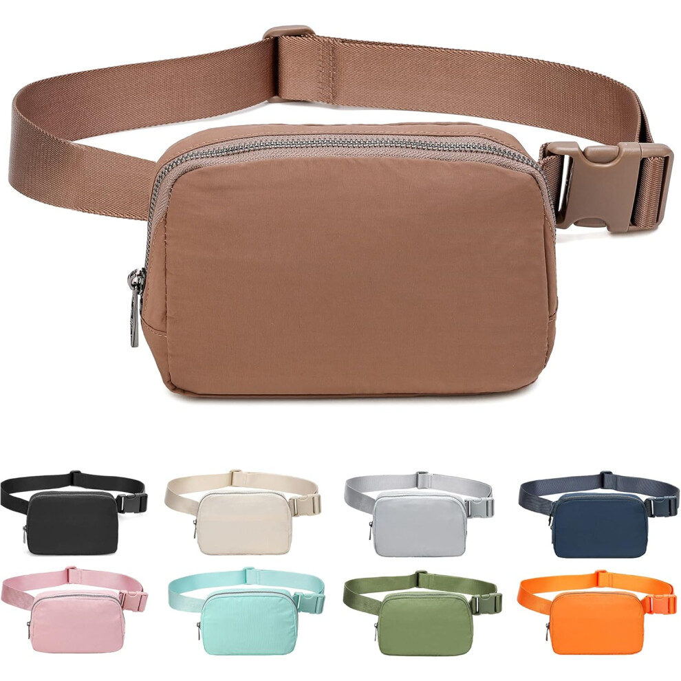 Fanny Belt Bag Waist Pack Crossbody Bags Bum Bag for Running Hiking Travel Workout Adjustable Strap for Women-brown-image-OPC-PH7ZNND-NEW