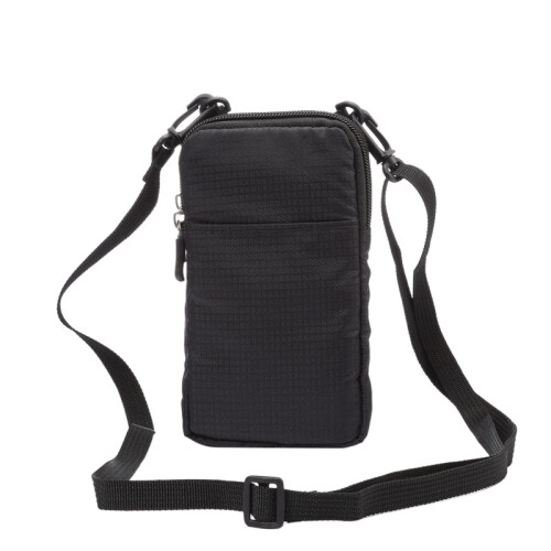 (black)Leather cell phone case, messenger wallet，Mobile phone protective cover