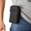 (black)Leather cell phone case, messenger wallet，Mobile phone protective cover 3