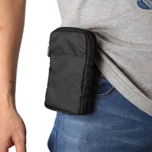 (black)Leather cell phone case, messenger wallet，Mobile phone protective cover 2