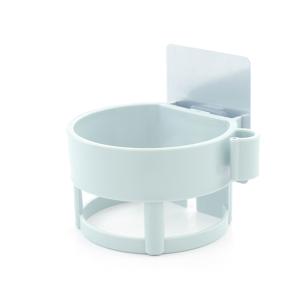 Blue-Bathroom hair dryer rack toilet cabinet toilet without punching hair dryer wall storage rack-image-OPC-PH7ZP9P-NEW
