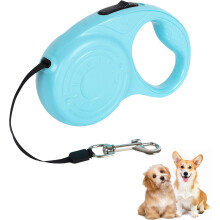 Retractable Dog Leash,5M Extendable Dog Leashes with Non-Slip Handle,Tangle Free Retractable Dog Leash for Small Medium Dogs up to 25kg (Light Blue)