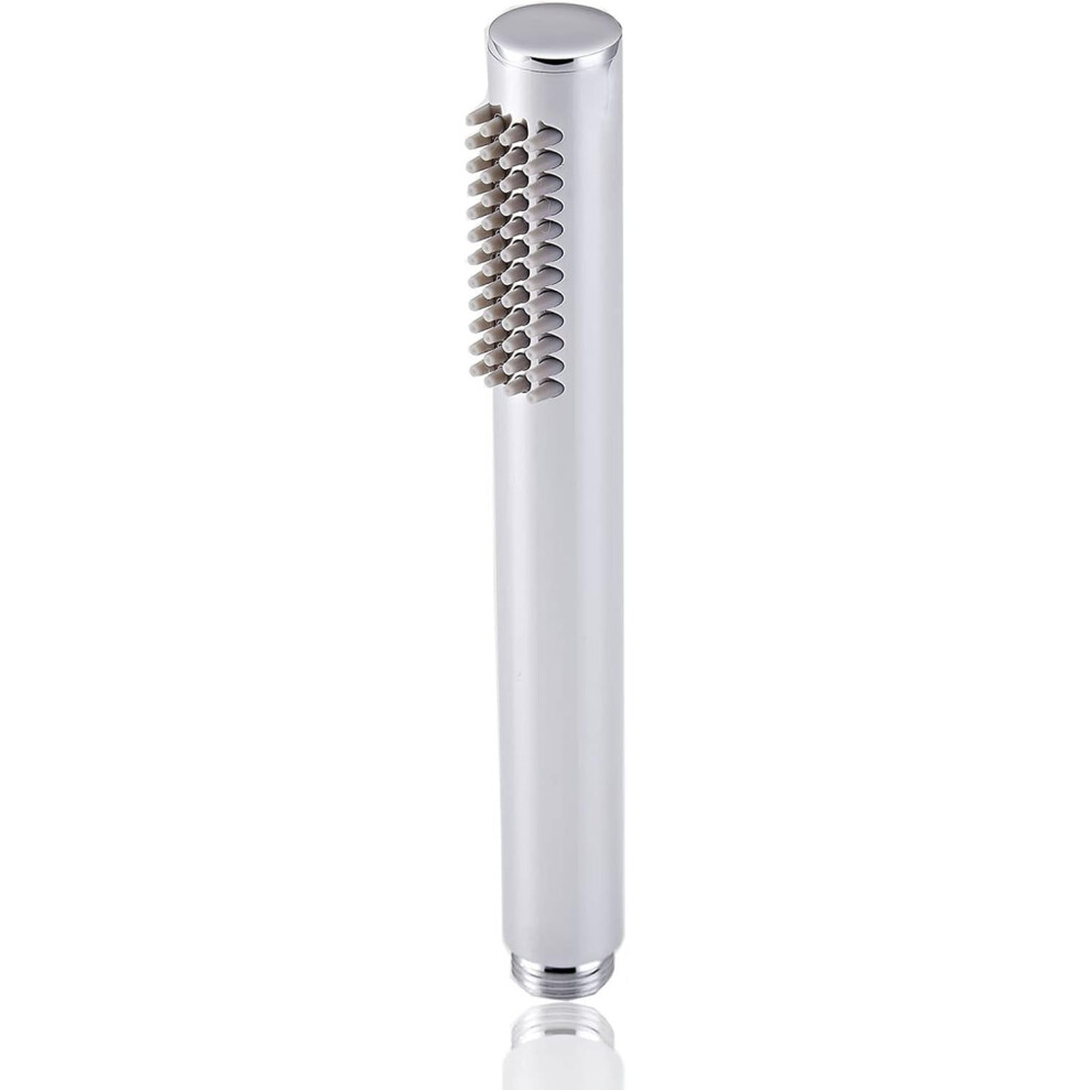 Shower Head Brass Handheld Shower Head Anti-Limescale High Pressure Shower Head L Style Silver, Chrome Finish 6942373351942