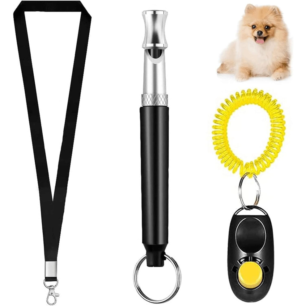 3-piece set - dog barker, dog whistle, dog training, stop barking whistle, animal training, tool with lanyard and leash-image-OPC-PH7ZSFB-NEW