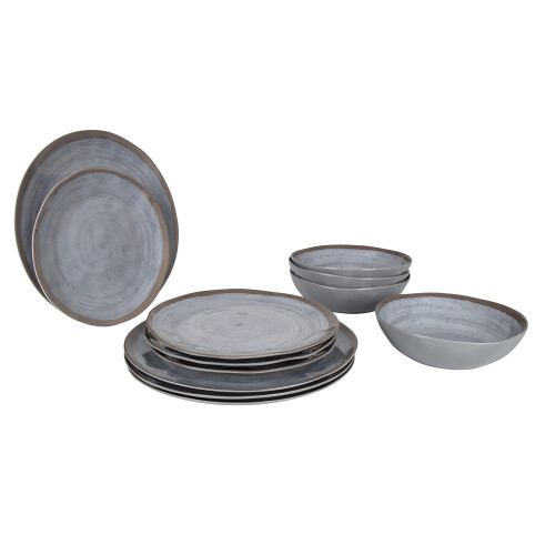 Bo-Camp - Tableware - 100% Melamine - 12-Parts - Halo