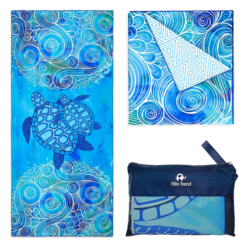 Elite Trend Microfiber Towels - Quick Dry Camping, Sports, Beach, Backpacking, Yoga, Gym, Travel Towel XL 78x35 w/Bag - Soft, Compact, Lightweight-image-OPC-PH7ZVV7-NEW