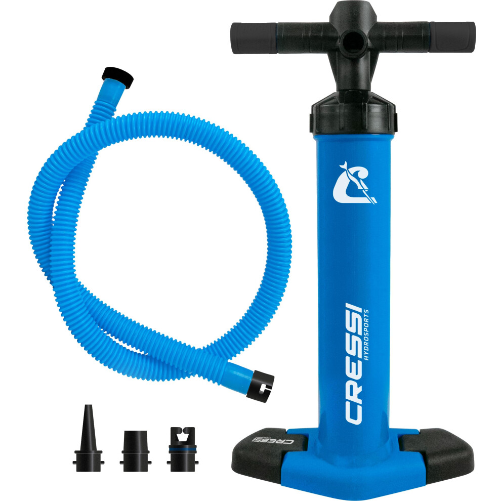 Cressi Feather High Pressure Inflation Hand Pump-Blue