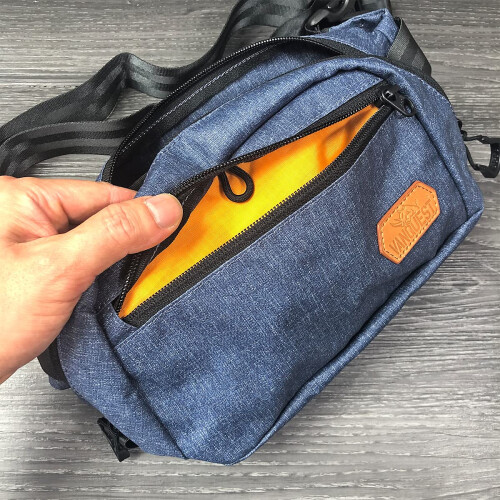 Dendrite-Large Waist Pack (Solid Black) 1