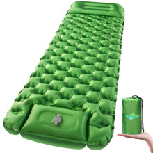 WANNTS Sleeping Pad Ultralight Inflatable Sleeping Pad for Camping, 75''X25'', Built-in Pump, Ultimate for Camping, Hiking - Airpad, Carry Bag, Repair