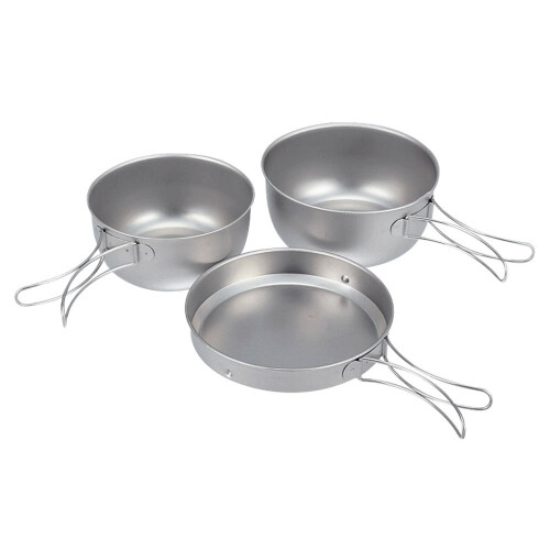 Snow Peak 3 Piece Titanium Cookset