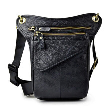 Xieben Leather Drop Leg Bag for Men Women Motorcycle Bike Riding Cycling Multi-Purpose Thigh Waist Fanny Pack Bum Pocket Hiking Sports Camping Travel