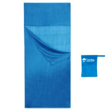 Vagabag- Luxury Silk Sleeping Bag Liner - 100% Natural Silk Travel Sheet - Anti Mosquito, Anti Bugs - Compact and Ultra lightweight (Berry Blue, XL 1