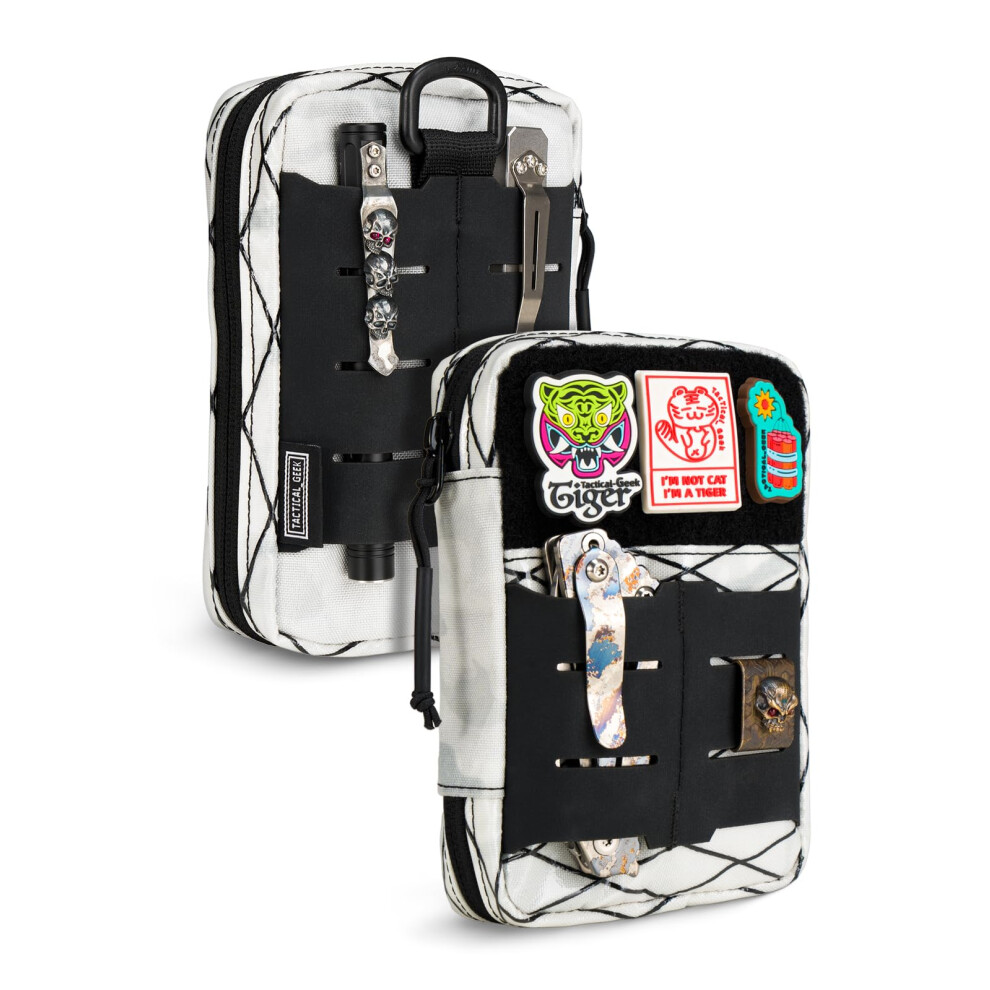Tactical Geek Compact Multi-Purpose Molle Edc Waist Pouch, Nylon Daily Utility Tool Organizer Bag X-White 5051220228922