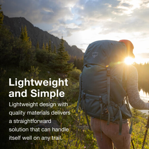 Osprey Europe Osprey Renn 50 Women's Backpacking Backpack Dark Charcoal/Gray Wolf O/S 2