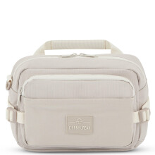 Johnny Urban Bum Bag Beige - Travis - Large Waist Bag for Travel Hiking Outdoor - Breathable Airmesh & Adjustable Strap - Many Pockets with Zippers -