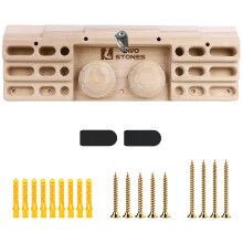 TWO STONES Climbing Training Rock Climbing Hangboard Home Equipment for Finger Strength & Fitness Climbing Hang Board Door Mounted Training Station