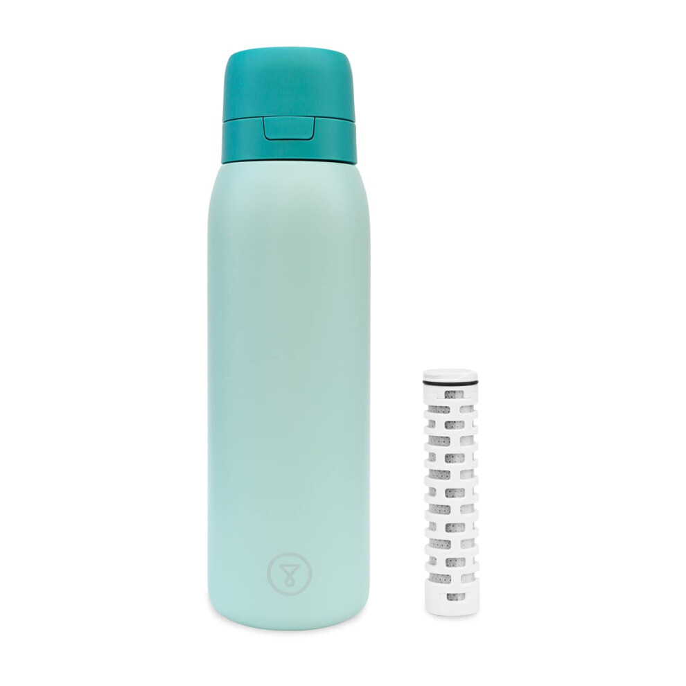 Tappwater BottlePro - Reusable water filter bottle 750 ml - Filters 80+ contaminants, BPA free. Sustainable refills and watertight seal (Green)-image-OPC-PH7ZXFT-NEW