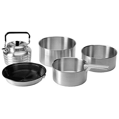 Vango Vango Cook Set - Aluminium Camping Cookware Set - Silver