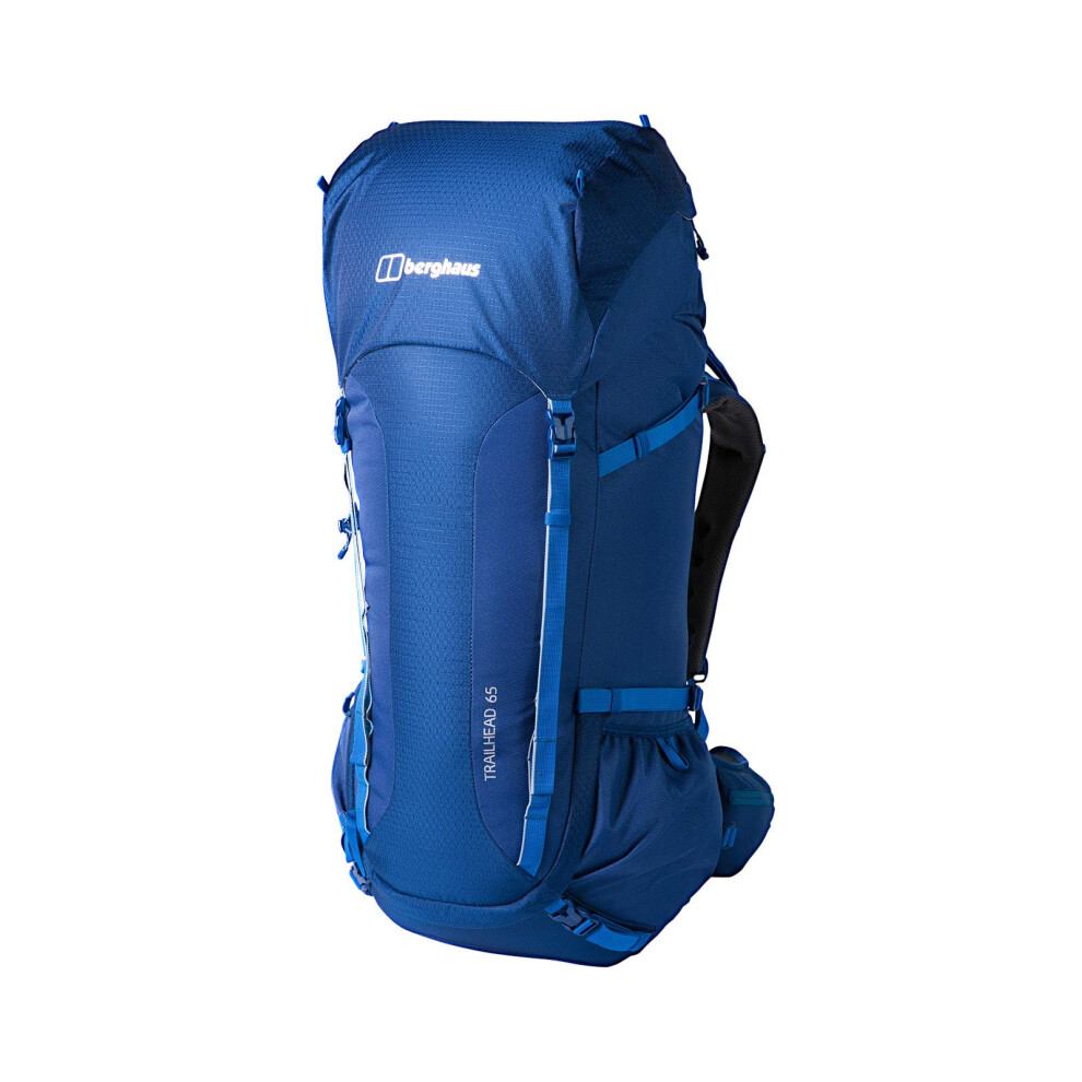 Berghaus Unisex Trailhead 2.0 65 Litre Rucksack, Extra Comfort, Adjustable Design, Backpack for Men and Women, Deep Water Blue, One Size