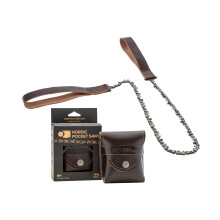 Nordic Pocket Saw Survival Saw Chain - 65 cm Pocket Chainsaw - Organic Leather - Made in Sweden - Manual Chainsaw for Camping Hiking & Outdoor - Ver.