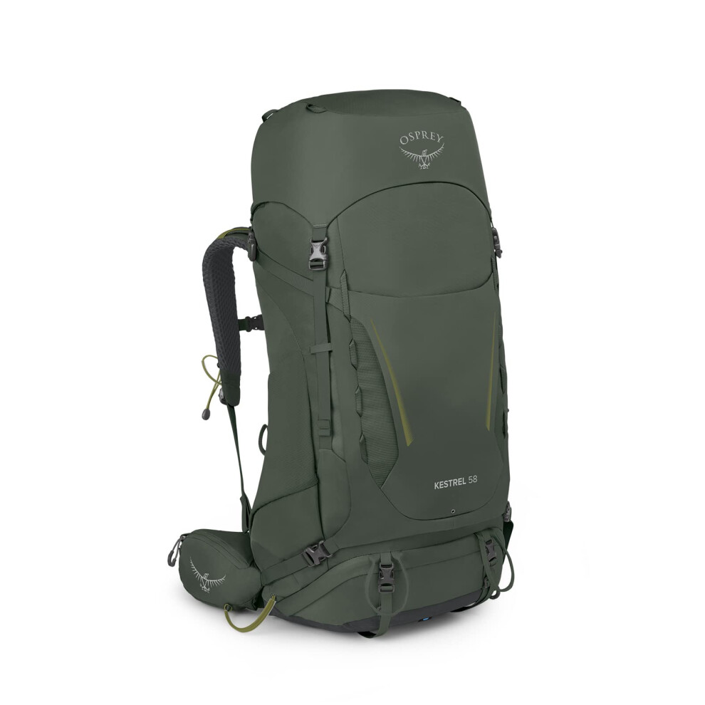 Osprey Kestrel 58 Mens Backpacking Backpack Bonsai Green S/M