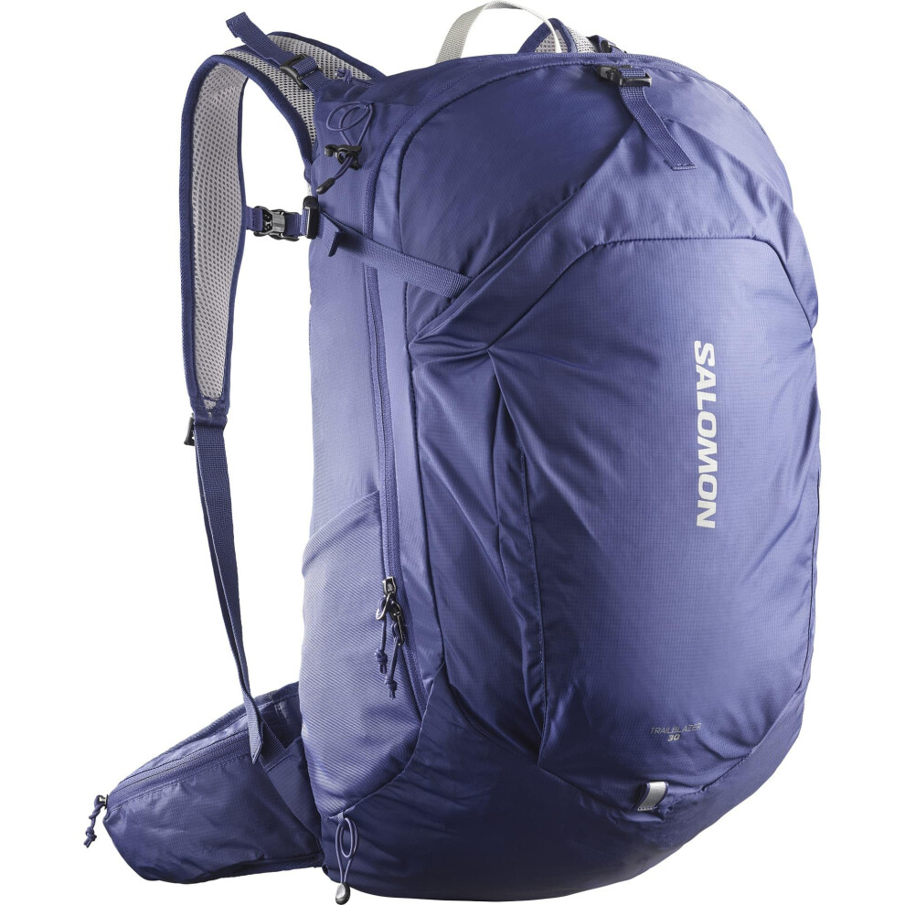 Salomon Trailblazer 30 Unisex Hiking Backpack, 30L Versatile, Easy To Use, And Comfy & Light, Blue