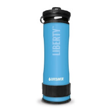 LifeSaver Liberty | Water Filter Bottle - 400ml Small Water Bottle & Water Purifier for Travel & Hiking, Lightweight Design, Removes 99.99% of