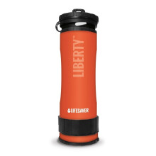LifeSaver Liberty | Water Filter Bottle - 400ml Small Water Bottle & Water Purifier for Travel & Hiking, Lightweight Design, Removes 99.99% of