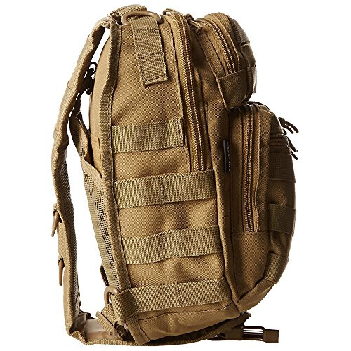 Mil-Tec United States Assault Backpack, One Strap, Small, Coyote 2
