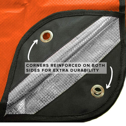 Arcturus All Weather Outdoor Survival Blanket All Purpose,Thermal,Reflective Orange 2