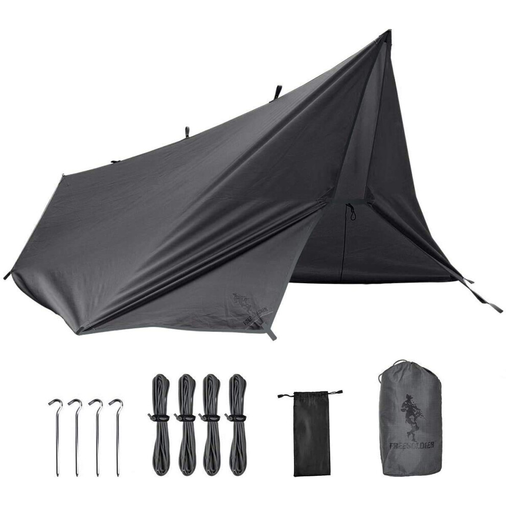 Photos - Other for Recreation FREE SOLDIER Camping Tarp Waterproof 3m x 3.2m Large Hammock Tent Tarp Portable Tarpaulin Anti-UV Shelter Sun Block Sunshade