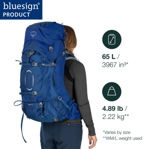 Osprey Europe Osprey Ariel 65 Women's Backpacking Pack Black - WM/L 1