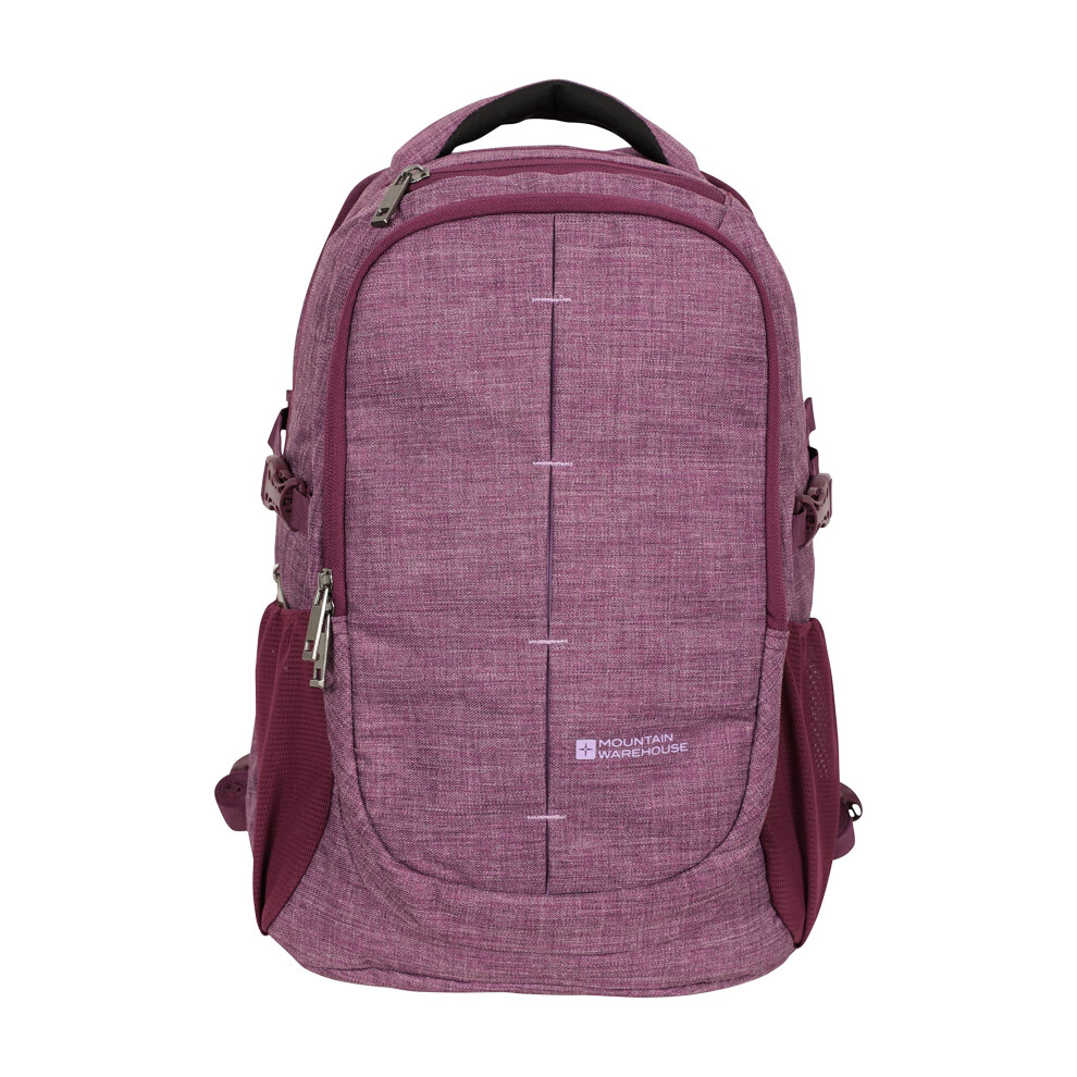 Mountain Warehouse Vic Laptop Bag - 30L Backpack, Durable Daypack, Laptop Compartment Rucksack Purple Women's Fit-image-OPC-PH7ZZFW-NEW