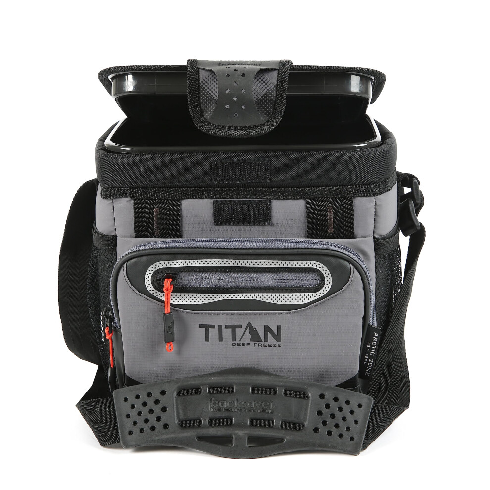 Arctic Zone Titan Deep Freeze 9 Can Zipperless HardBody Cooler, Sharkskin Gray (5-97091-50-0E)