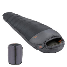 Highlander Sleeping Bag for Adults - 3-4 Season Sleeping Bags - Thick 400gsm Double Layer Insulation for Cold Weather Camping - Thermal Hood with Draw