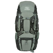 Highlander Lightweight Camping Rucksack - 45L | 65L | 85L - Large Hiking Backpack with Nylon Waterproof Cover ? Unisex - Fits Any Hight Due To