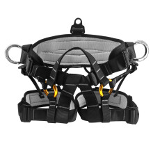 NewDoar UIAA & CE Certified Climbing Harness, Mountaineering Rock Climbing Harness, Half Body Harness for Rappelling Fire Rescuing Tree Climbing