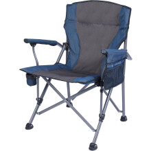 REDCAMP Oversized Folding Camping Chair for Heavy People 200kg, Deluxe Large Heavy Duty Garden Chair for Adults Outdoor Travel Picnic Fishing, Blue