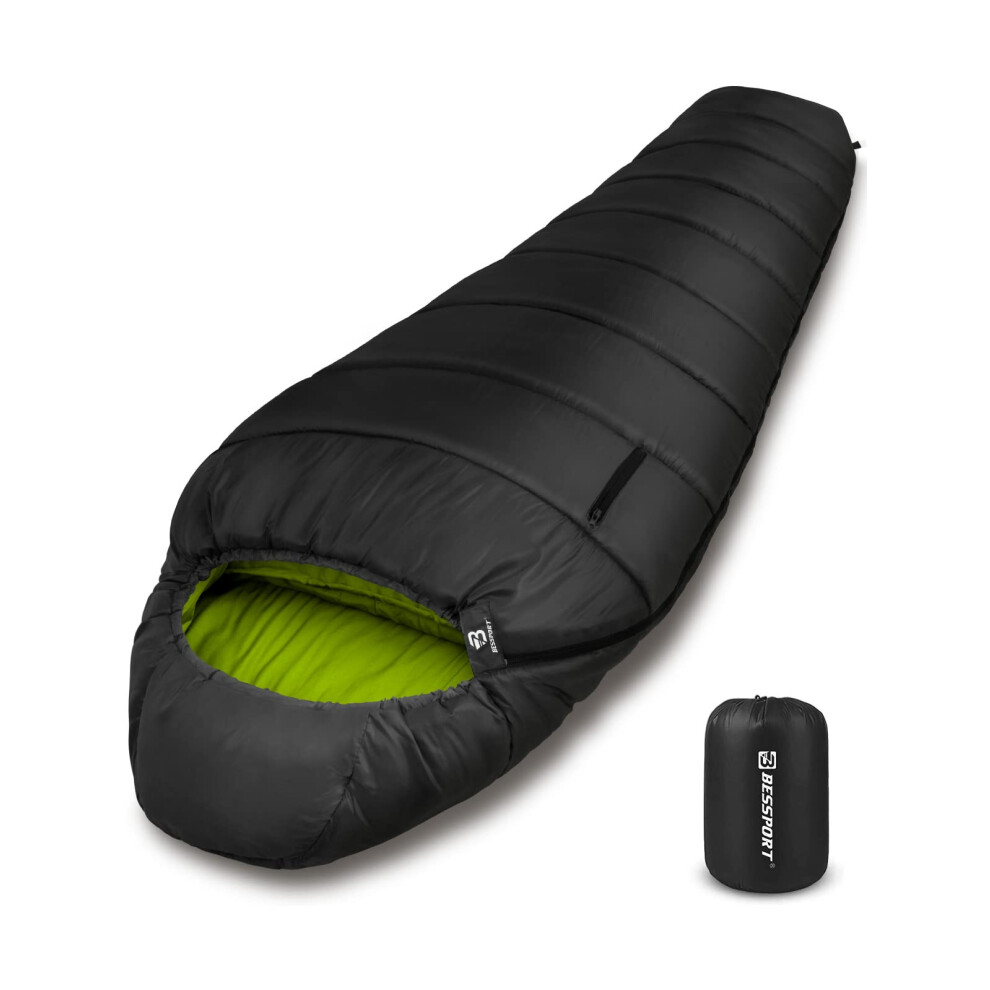 Bessport Mummy Sleeping Bag | 15-45 ? Extreme 3-4 Season Sleeping Bag for Adults Cold Weather? Warm and Washable, for Hiking Traveling & Outdoor-image-OPC-PH822YK-NEW