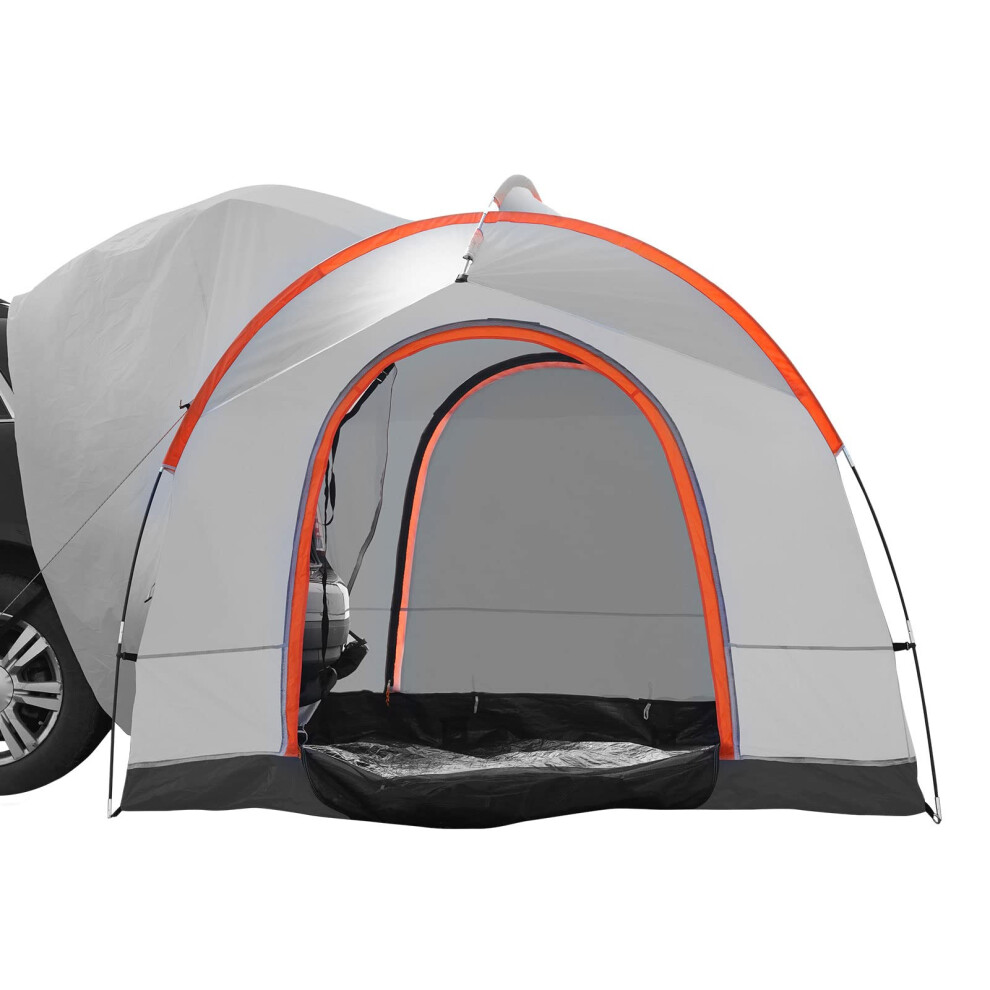 VEVOR SUV Camping Tent, 8'-8' SUV Tent Attachment for Camping with Rainfly and Carry Bag, Waterproof PU2000mm Double Layer Truck Tent, Accommodate 6-8